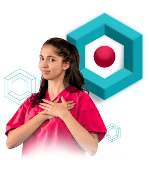 Doctora atendiendo a un paciente en consultorio